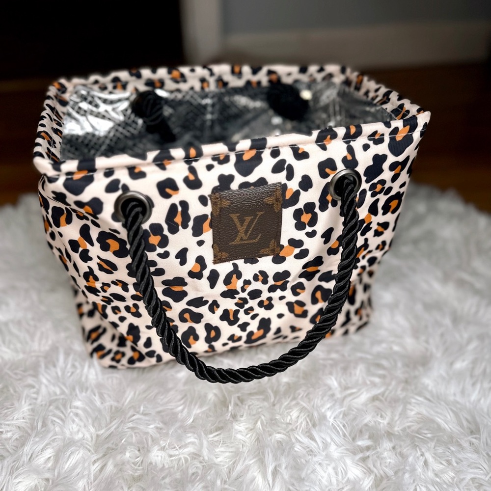 LV cheetah boutique tote bag